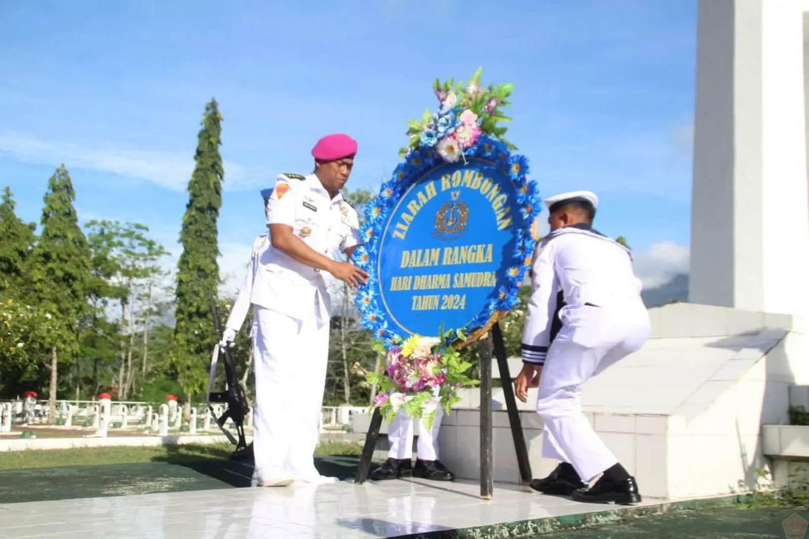 Mengenang Jasa Pahlawan Di Pertempuran Laut Aru Danyonmarhanlan X Beserta Ketua Ranting C