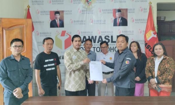 TKD Tomohon Laporkan Sejumlah Dugaan Pelanggaran Pemilu ke Bawaslu